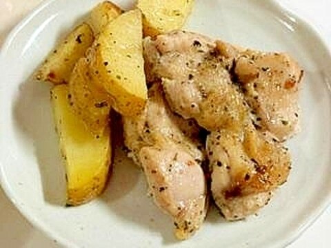 味付き鶏肉と新じゃがのオーブン焼き